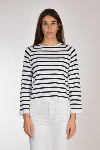 Maglia Rigata Nero/bianco Donna - 2