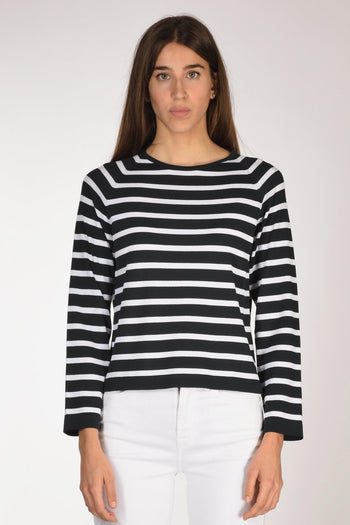Maglia Rigata Blu/bianco Donna - 2