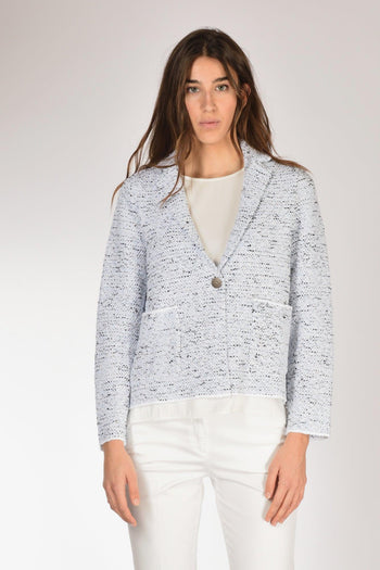 Giacca Maglia Azzurro/bianco/nero Donna - 2
