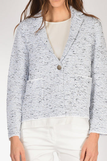 Giacca Maglia Azzurro/bianco/nero Donna - 3