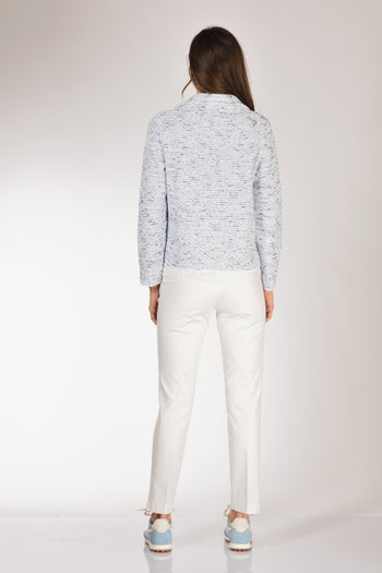 Giacca Maglia Azzurro/bianco/nero Donna - 5
