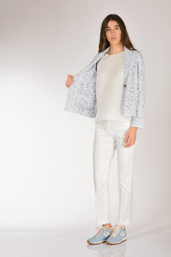 Giacca Maglia Azzurro/bianco/nero Donna - 6