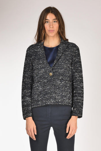 Giacca Maglia Blu/nero/bianco Donna - 2