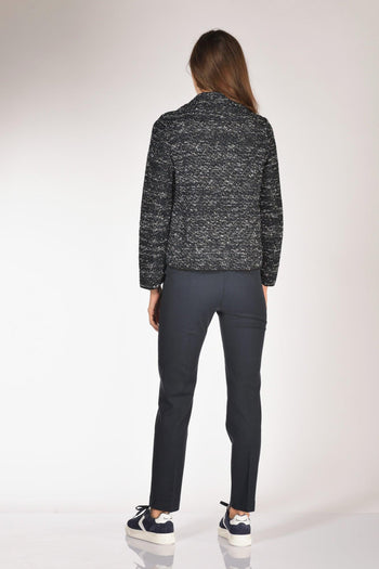 Giacca Maglia Blu/nero/bianco Donna - 5
