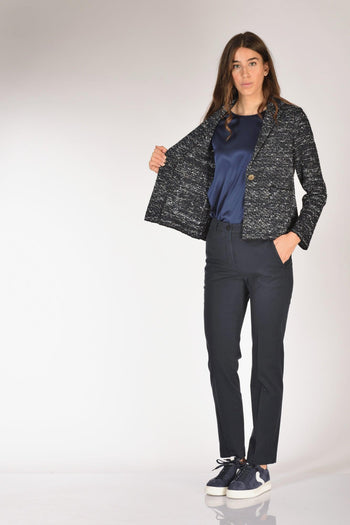 Giacca Maglia Blu/nero/bianco Donna - 6