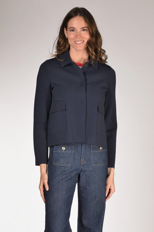 Giacca Maglia Blu Donna