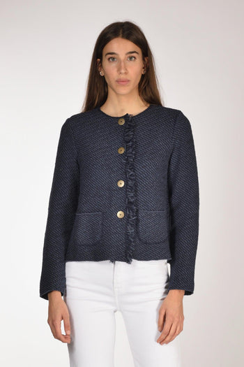 Giacca Maglia Blu Donna - 2