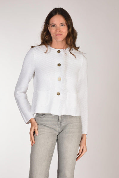 Giacca Maglia Bianco Donna