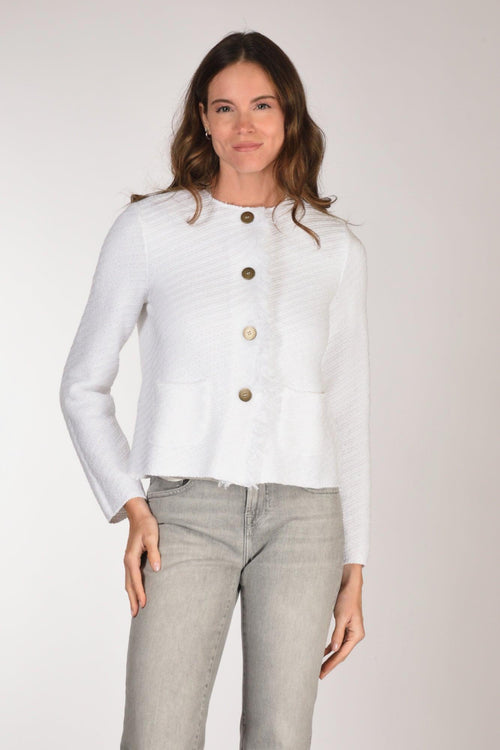 Giacca Maglia Bianco Donna