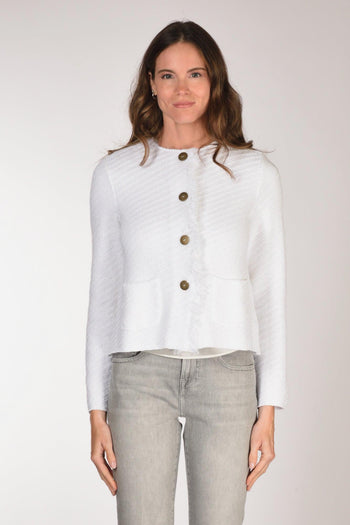 Giacca Maglia Bianco Donna - 2