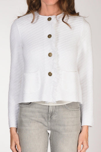 Giacca Maglia Bianco Donna - 3
