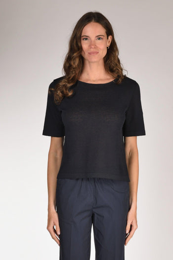 Maglia Over Blu Donna - 2