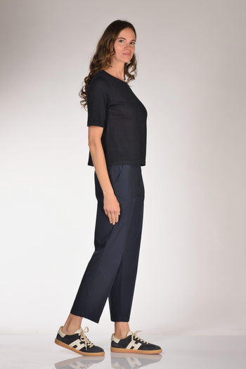 Maglia Over Blu Donna - 4