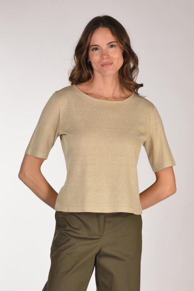 Maglia Over Beige Donna