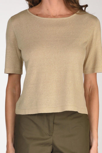 Maglia Over Beige Donna - 3