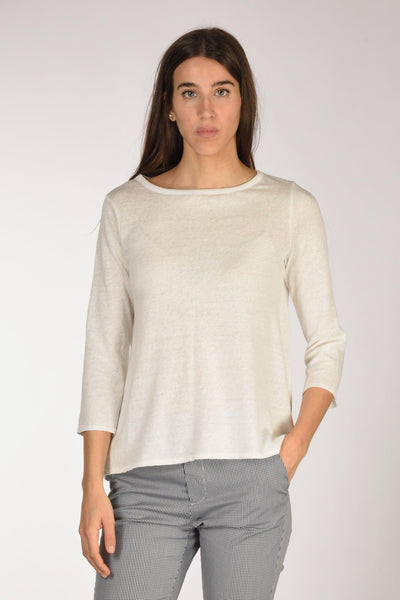 Maglia M.3/4 Bianco Naturale Donna