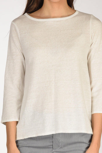 Maglia M.3/4 Bianco Naturale Donna - 3