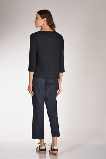Maglia M.3/4 Blu Donna - 4