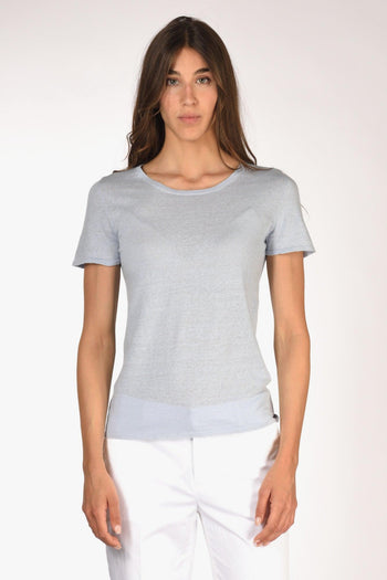 Tshirt Mm Azzurro Donna - 2