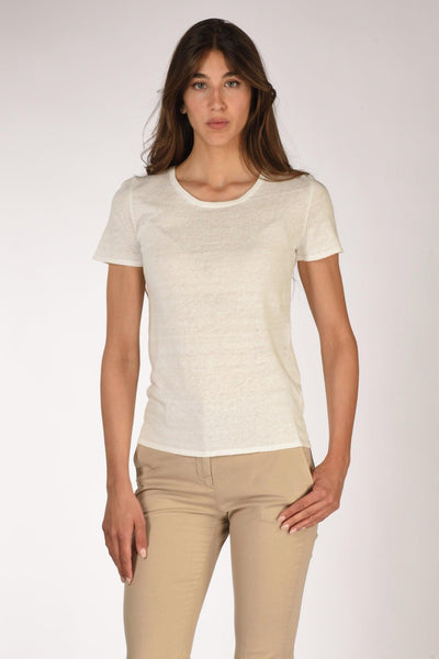 Tshirt Mm Bianco Naturale Donna