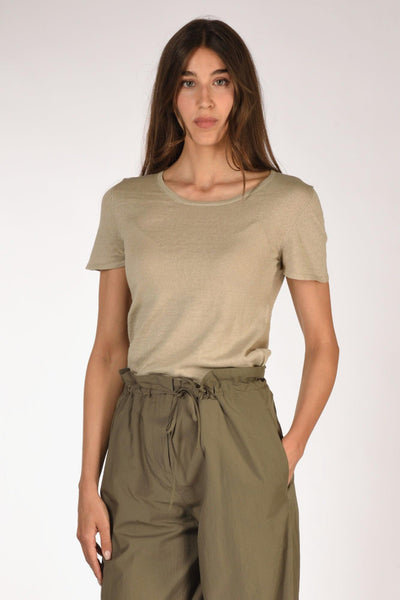 Tshirt Mm Beige Donna