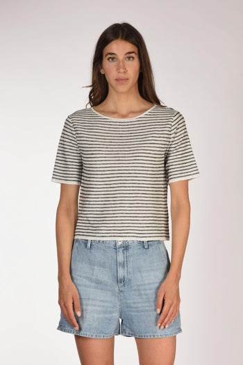 Maglia Rigata Nero/bianco Donna - 2