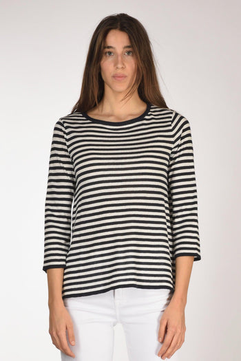Maglia Rigata Blu/bianco Donna - 2
