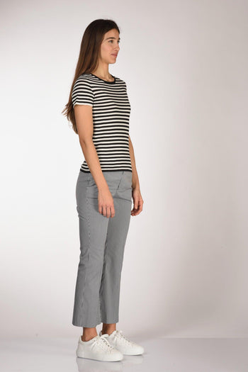 Maglia Rigata Nero/bianco Donna - 4
