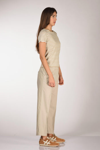 Maglia Rigata Beige/bianco Donna - 4