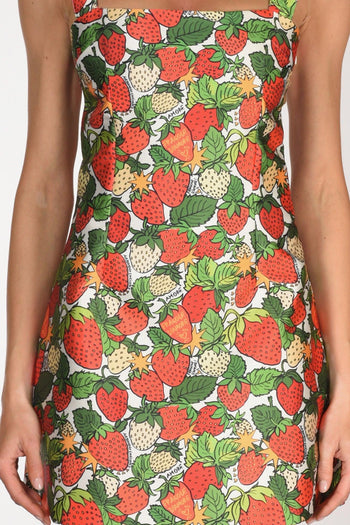 Abito Stampato Rosso/verde/bianco Donna - 3
