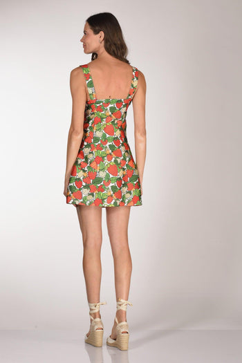 Abito Stampato Rosso/verde/bianco Donna - 5