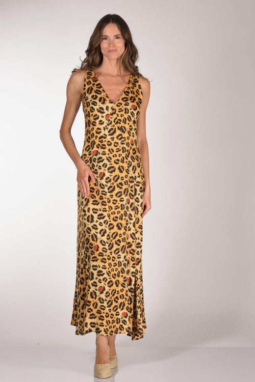 Abito Stampato Beige/marrone Donna