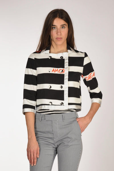 Giacca Nero/bianco/rosso Donna