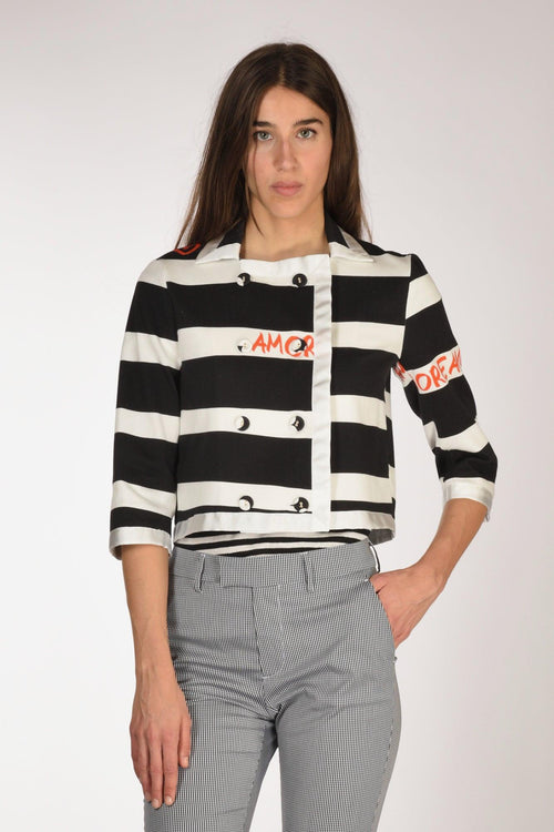 Giacca Nero/bianco/rosso Donna