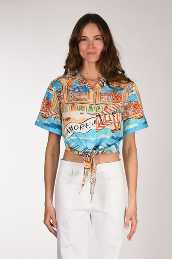 Camicia Nodo Multicolor Donna - 2