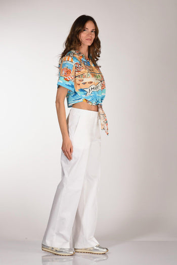 Camicia Nodo Multicolor Donna - 4