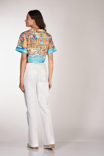 Camicia Nodo Multicolor Donna - 5