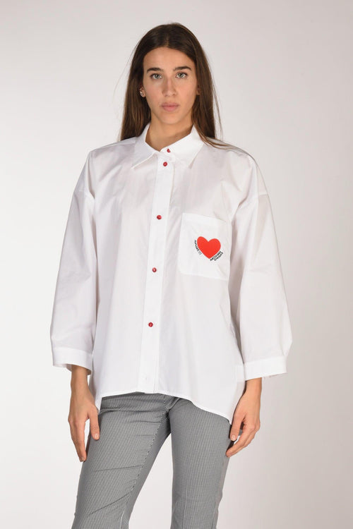 Camicia Over Bianco Donna