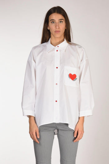 Camicia Over Bianco Donna - 2
