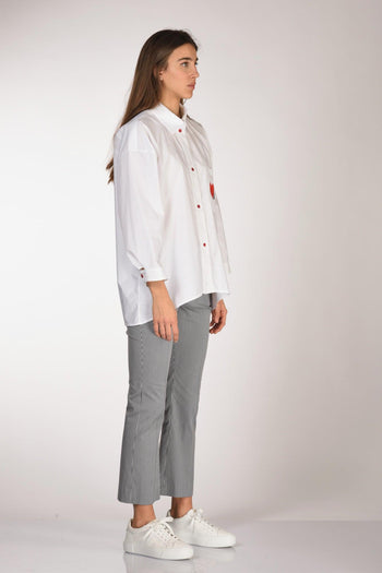 Camicia Over Bianco Donna - 4