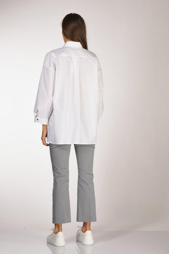 Camicia Over Bianco Donna - 5