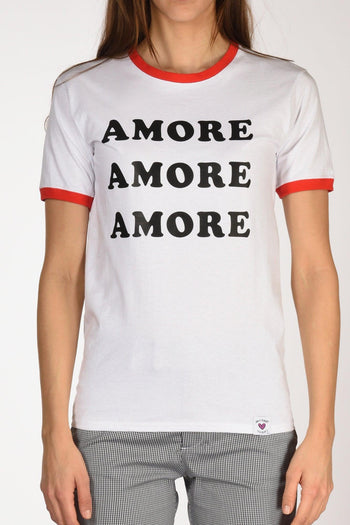 Tshirt Stampa Bianco/nero/rosso Donna - 3