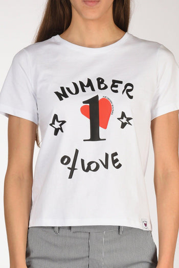 Tshirt Stampa Bianco/nero/rosso Donna - 3