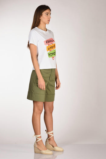 Tshirt Stampa Bianco/multicolor Donna - 4