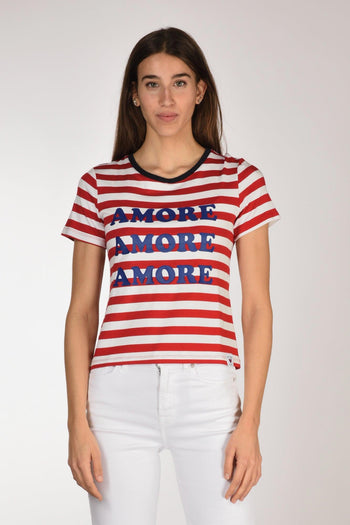 Tshirt Stampa Bianco/rosso Donna - 2