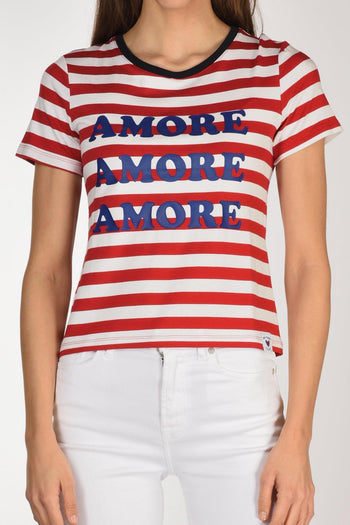 Tshirt Stampa Bianco/rosso Donna - 3