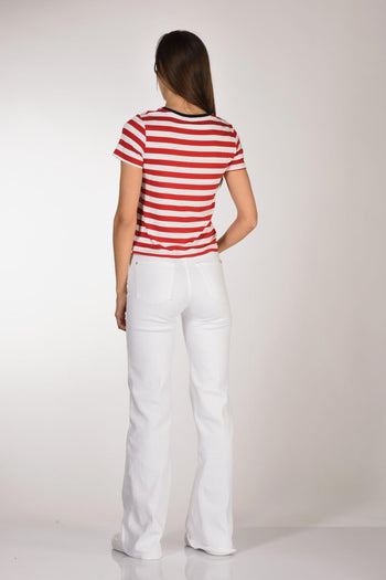 Tshirt Stampa Bianco/rosso Donna - 5