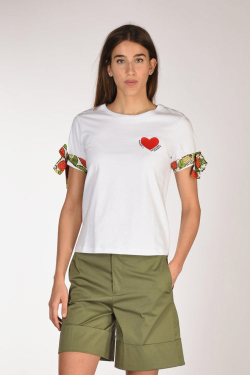 Tshirt Stampa Bianco/rosso Donna