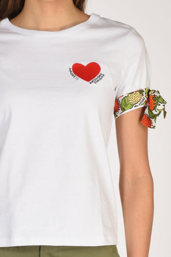 Tshirt Stampa Bianco/rosso Donna - 3