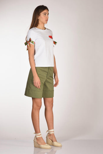 Tshirt Stampa Bianco/rosso Donna - 4